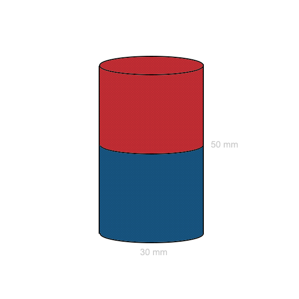 Неодимов магнит цилиндър 30 x 50 мм C