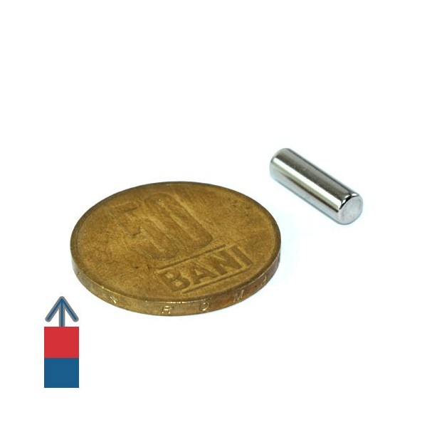 Неодимов магнит цилиндър 4 x 13 мм 2