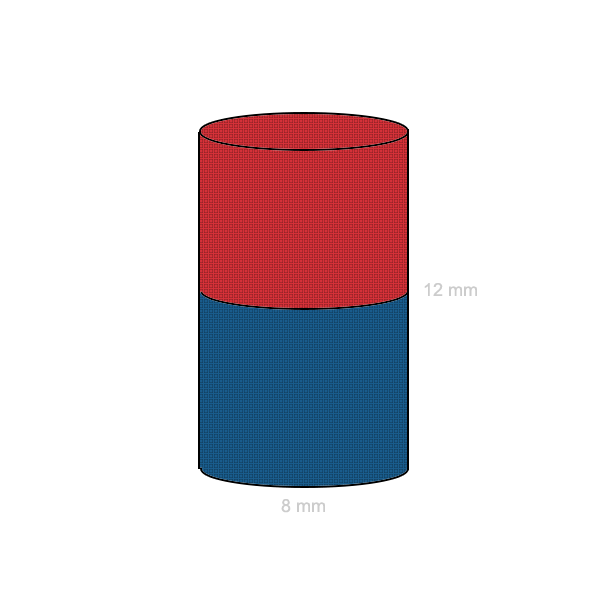 Неодимов магнит цилиндър 8 x 12 мм C