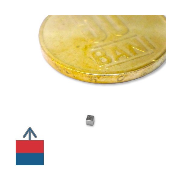 Неодимов магнит куб 1 мм 2