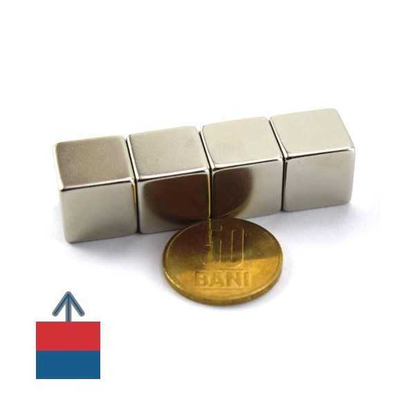 Magnet neodim cub 15 mm 8