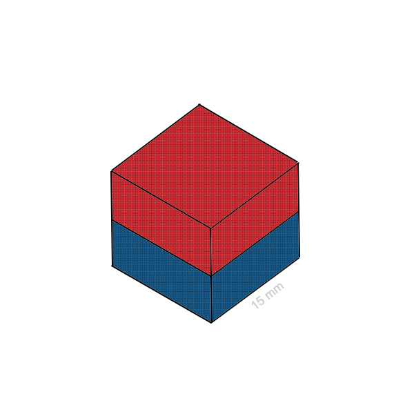 Magnet neodim cub 15 mm C