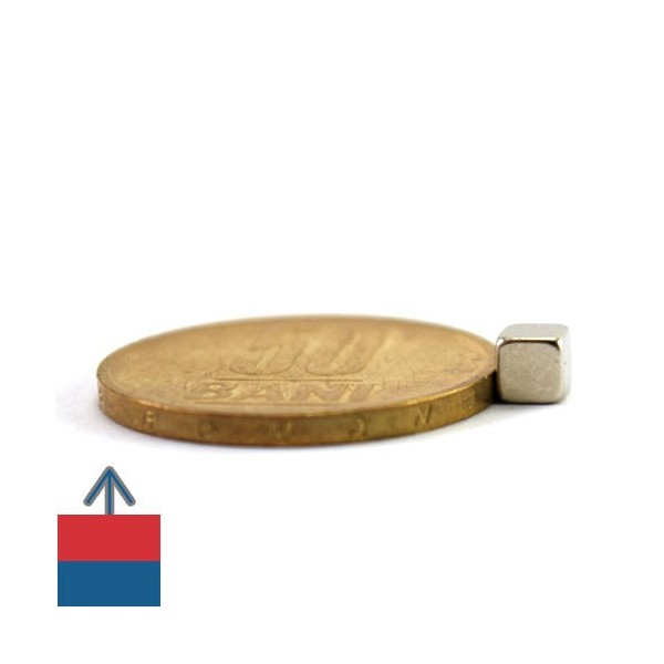 Неодимов магнит куб 4 мм 3