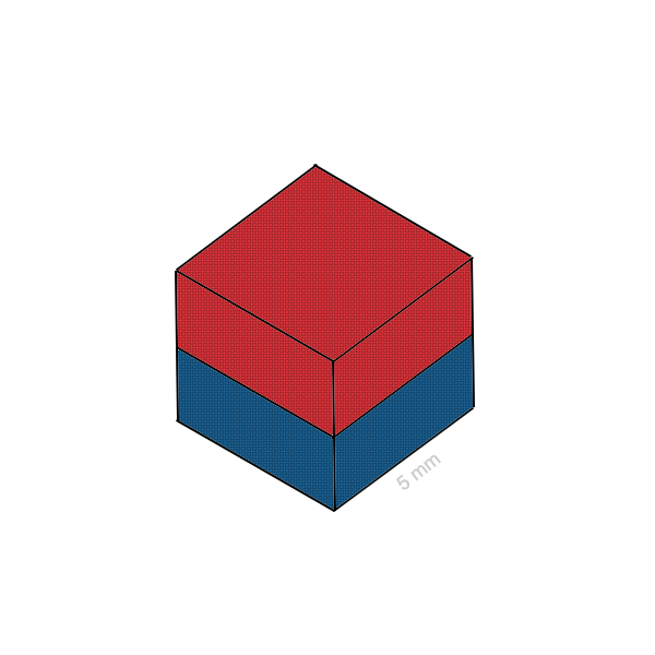 Неодимов магнит куб 5 мм C