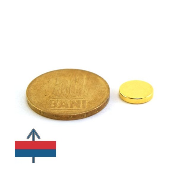 Неодимов магнит диск 10 x 0.2 мм 8