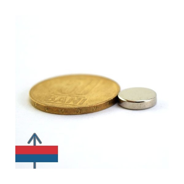 Неодимов магнит диск 10 x 4 мм