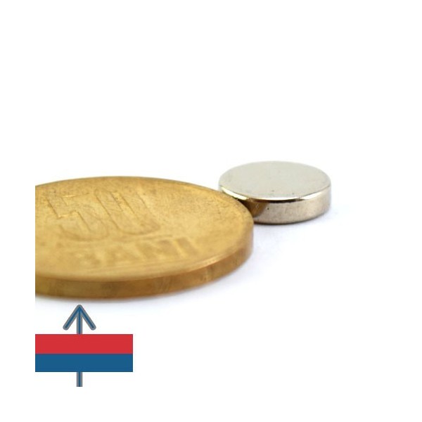 Неодимов магнит диск 10 x 5 мм