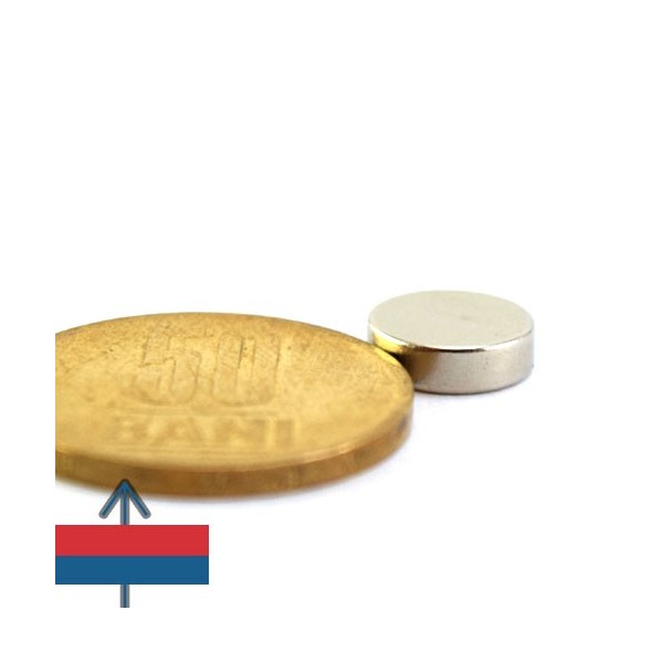 Неодимов магнит диск 10 x 0.3 мм 5